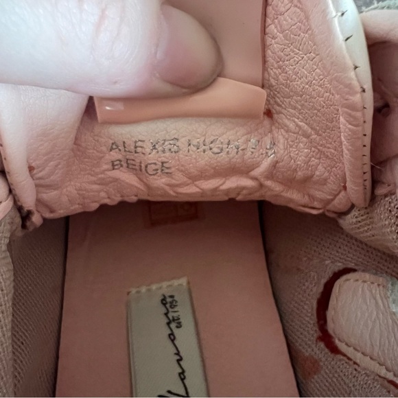 VINTAGE HAVANA NEW Womens Alexis Glitter High Top Sneakers Beige Size 7.5 - Picture 6 of 6